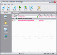 Personal Assistant 1.1 screenshot. Click to enlarge!
