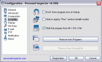 Personal Inspector 6.20 screenshot. Click to enlarge!