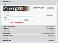 Piwigo for Lightroom 2.8.3 screenshot. Click to enlarge!