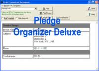 Pledge Organizer Deluxe 4.0 screenshot. Click to enlarge!