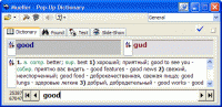 Pop-Up Dictionary 4.8 screenshot. Click to enlarge!