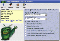 Pop-Up Monster 2004: Mean & Green 1.2.0 screenshot. Click to enlarge!
