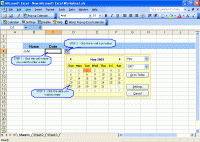 Pop-up Excel Calendar 1.7.7 screenshot. Click to enlarge!