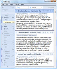 Portable CintaNotes 3.8 screenshot. Click to enlarge!
