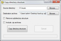 Portable Copy directory structure 1.0.0.0 screenshot. Click to enlarge!