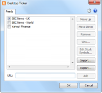 Portable Desktop Ticker 1.11.0.405 screenshot. Click to enlarge!