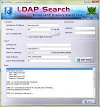 Portable LDAPSearch 4.5 screenshot. Click to enlarge!