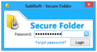 Portable Secure Folder 8.1.0.2 screenshot. Click to enlarge!