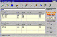 PostCode Express 2002 screenshot. Click to enlarge!