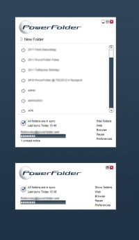 PowerFolder 11.3.408 screenshot. Click to enlarge!