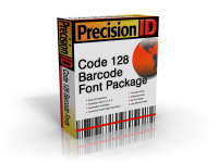 PrecisionID Code128 Barcode Fonts 4.0 screenshot. Click to enlarge!