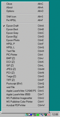Printer Changer 4.00 screenshot. Click to enlarge!