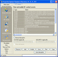 Proactive System Password Recovery 6.52.366.0 screenshot. Click to enlarge!