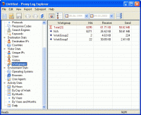 Proxy Log Explorer Enterprise Edition 5.1.0565 screenshot. Click to enlarge!