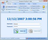 Punch Clock 2005 - TimeFlow 10 screenshot. Click to enlarge!