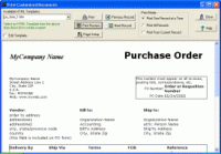 Purchase Order Organizer Pro 2.7 screenshot. Click to enlarge!