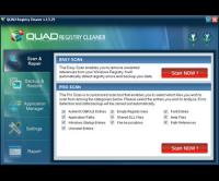 Quad Registry Cleaner(Free) 1.5.58 screenshot. Click to enlarge!