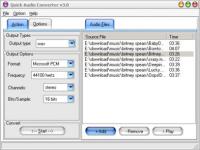 Quick All Audio Converter 3.1 screenshot. Click to enlarge!
