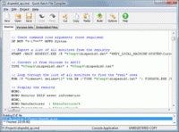Quick Batch File Compiler 4.0.1.0 screenshot. Click to enlarge!
