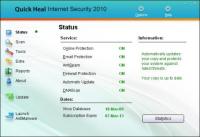 Quick Heal Internet Security 17.00 (10.0.0.7) screenshot. Click to enlarge!