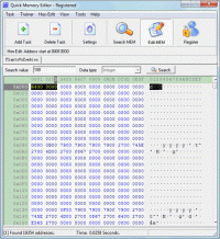 Quick Memory Editor 4.2 screenshot. Click to enlarge!
