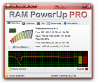 RAM PowerUp 0.1.2.831 screenshot. Click to enlarge!