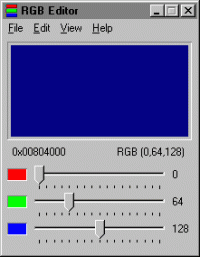 RGB Editor 2000 4.0 screenshot. Click to enlarge!