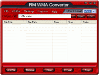 RM WMA Converter 2.70.03 screenshot. Click to enlarge!