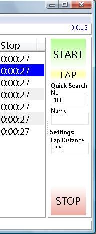 Race Timer 2.0.16.30 screenshot. Click to enlarge!