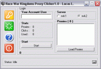 Race War Kingdoms Proxy Clicker 1.0 screenshot. Click to enlarge!
