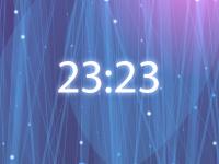 Radiating Clock ScreenSaver 2.7 screenshot. Click to enlarge!