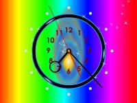 Rainbow Clock ScreenSaver 2.5 screenshot. Click to enlarge!
