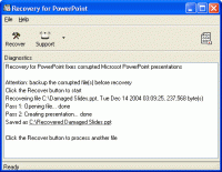 Recovery for PowerPoint 3.1.22077.2 screenshot. Click to enlarge!