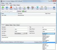 Reflect Customer Database 3.01 screenshot. Click to enlarge!