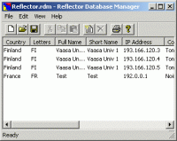 Reflector Database Manager 1.01 screenshot. Click to enlarge!