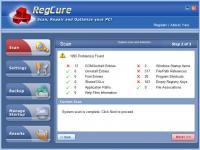 RegCure Registry Cleaner 4.6.17 screenshot. Click to enlarge!