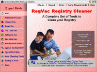RegVac Registry Cleaner 5.02.14 screenshot. Click to enlarge!