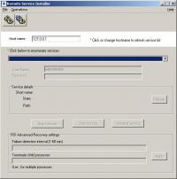 Remote Service Installer 1.002 screenshot. Click to enlarge!
