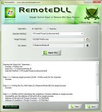 RemoteDLL Portable 4.5 screenshot. Click to enlarge!