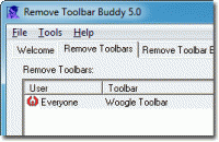 Remove Toolbar Buddy 5.0 screenshot. Click to enlarge!