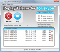 Replay Telecorder for Skype 2.4 screenshot. Click to enlarge!