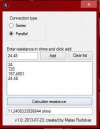 Resistivity calculator 1.0 screenshot. Click to enlarge!