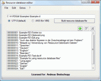 Resource Database Editor 2.4.1 screenshot. Click to enlarge!