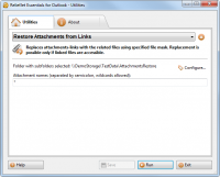 Restore Attachments from Links 2.5 screenshot. Click to enlarge!