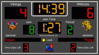 Roller Derby Scoreboard Pro 2.0.2 screenshot. Click to enlarge!