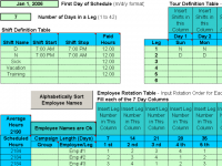 Rotating Shift Schedules for Your People 5.24 screenshot. Click to enlarge!