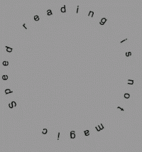 Round text reading 1 screenshot. Click to enlarge!