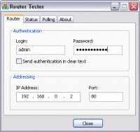 Router Tester 1.02 screenshot. Click to enlarge!