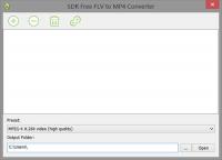 SDR Free FLV to MP4 Converter 1.0 screenshot. Click to enlarge!