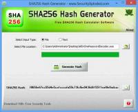 SHA256 Hash Generator 1.5 screenshot. Click to enlarge!